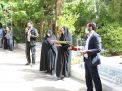 گزارش تصویری مراسم عطرافشاني و غبارروبي گلزار شهدا